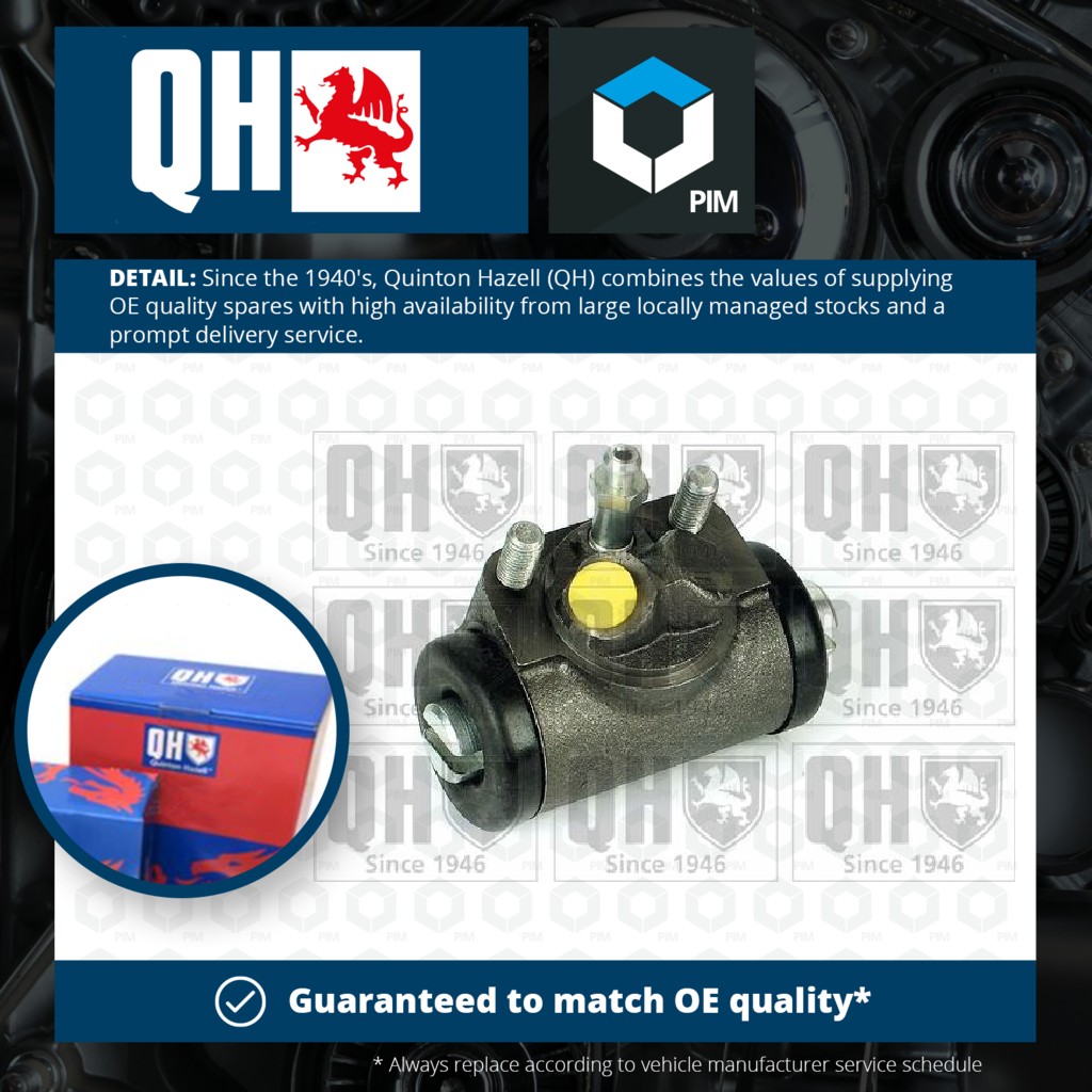 Quinton Hazell Wheel Cylinder Rear Left BWC3436 [PM853298]