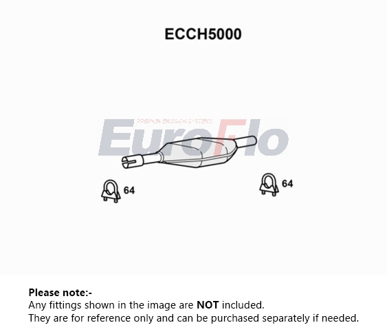 EuroFlo Non Type Approved Catalytic Converter ECCH5000 [PM1687517]