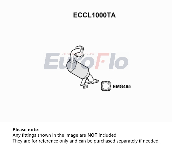EuroFlo Catalytic Converter Type Approved ECCL1000TA [PM1687535]