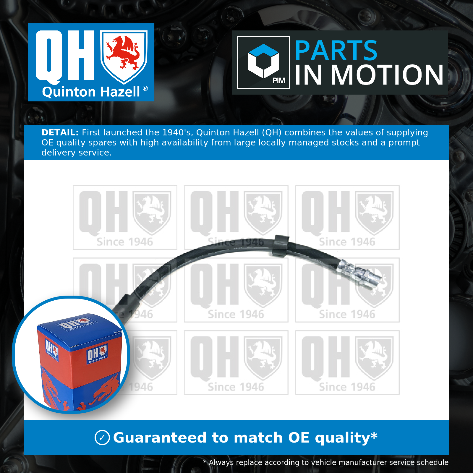 Quinton Hazell Brake Hose Front BFH5571 [PM852798]
