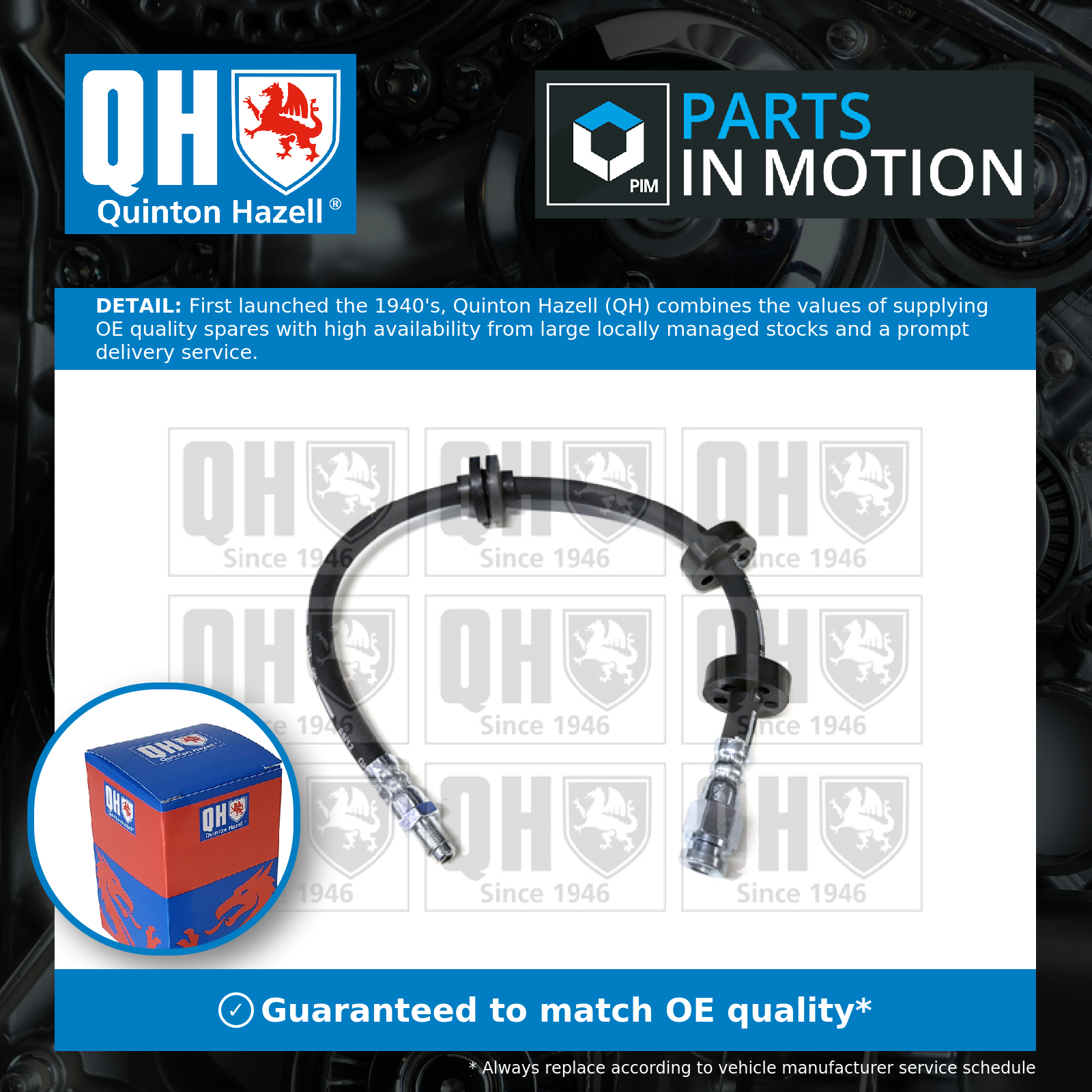 Quinton Hazell Brake Hose Front BFH5321 [PM852638]