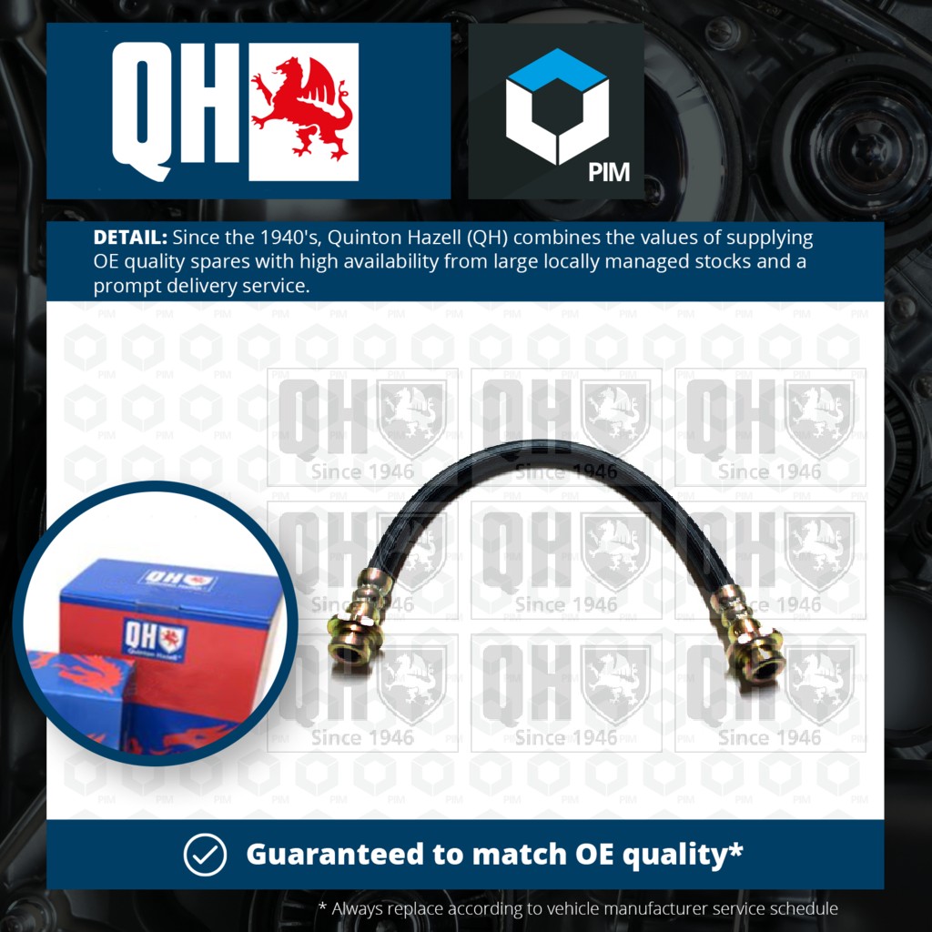 Quinton Hazell Brake Hose Rear BFH4851 [PM852436]