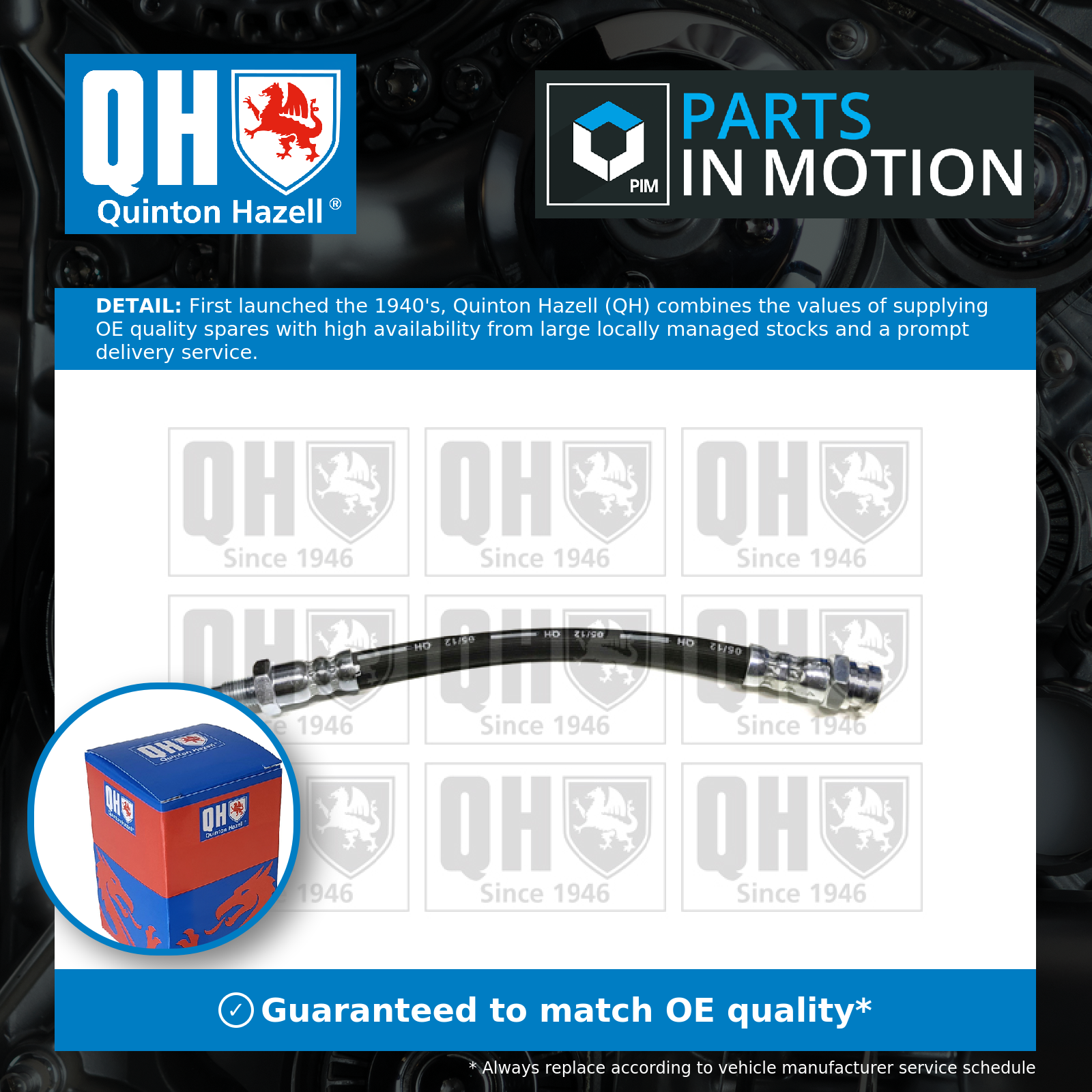 Quinton Hazell Brake Hose BFH4617 [PM852354]