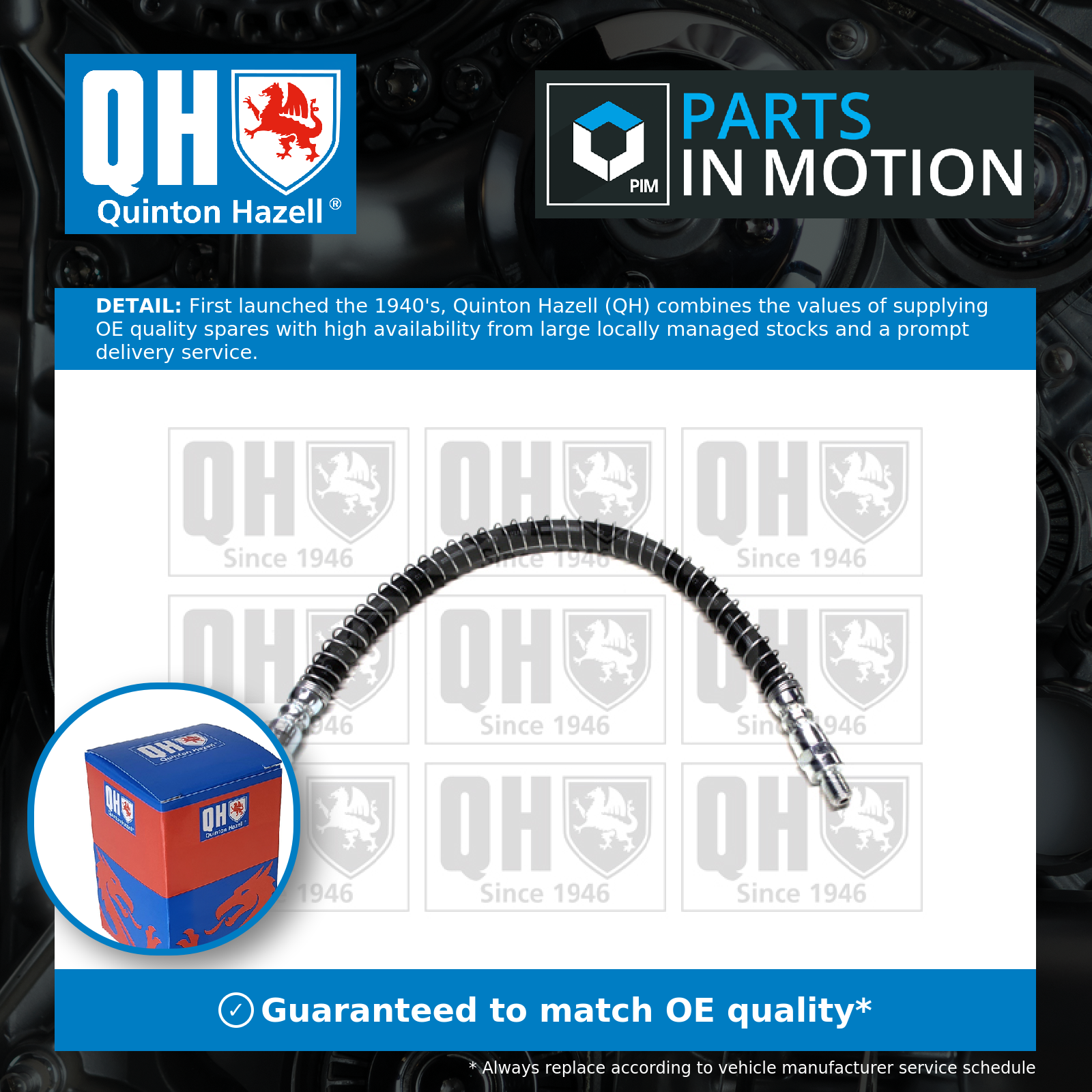 Quinton Hazell Brake Hose Front BFH4482 [PM852260]