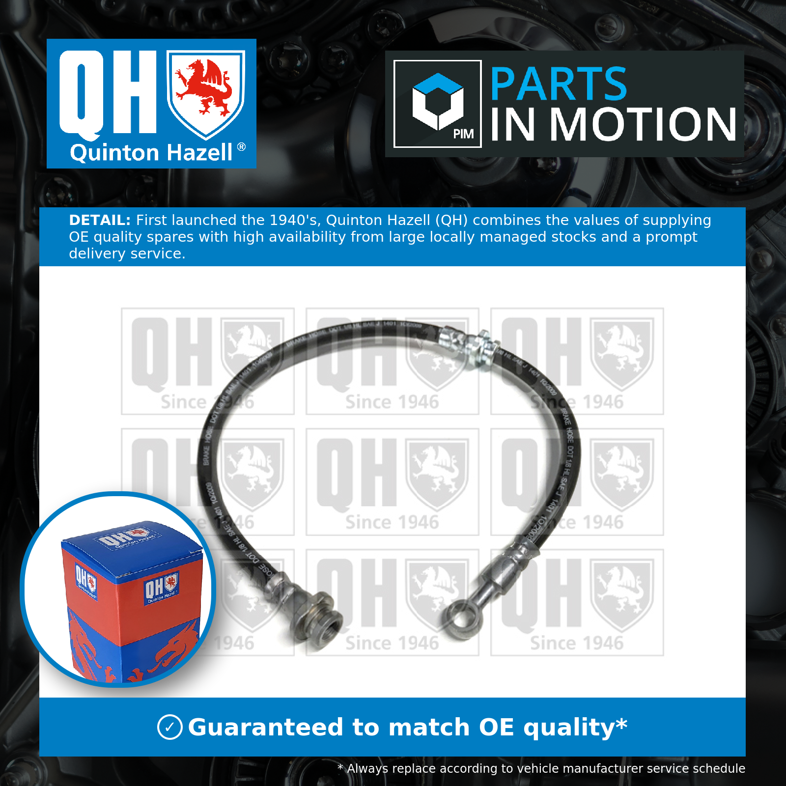 Quinton Hazell Brake Hose Front BFH4452 [PM852248]