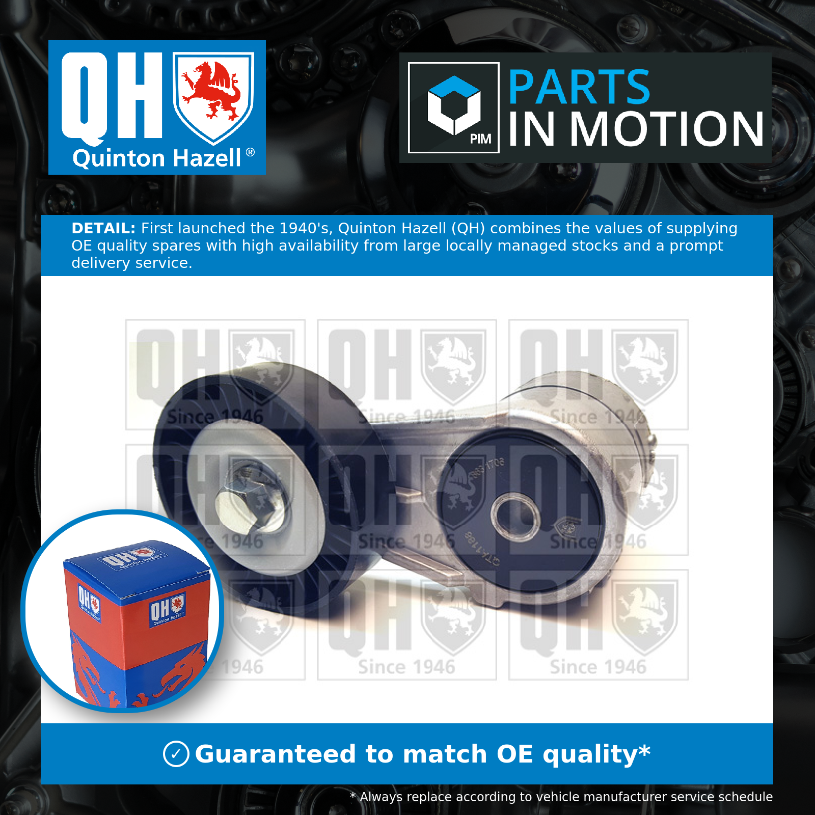 Quinton Hazell Aux Belt Tensioner QTA1188 [PM851924]