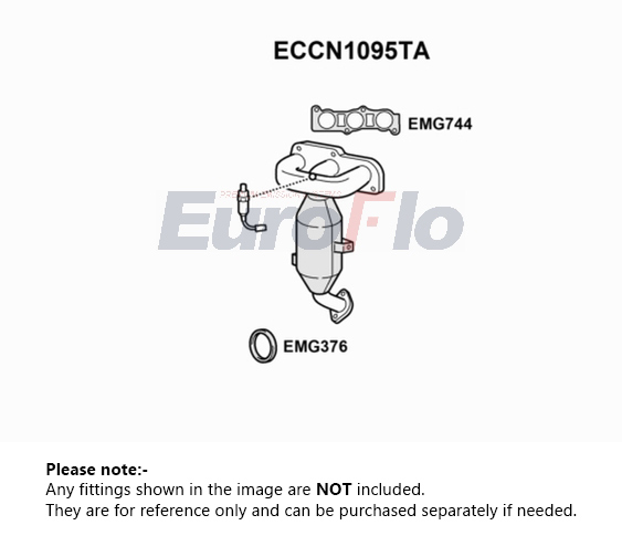 EuroFlo Catalytic Converter Type Approved ECCN1095TA [PM1687743]