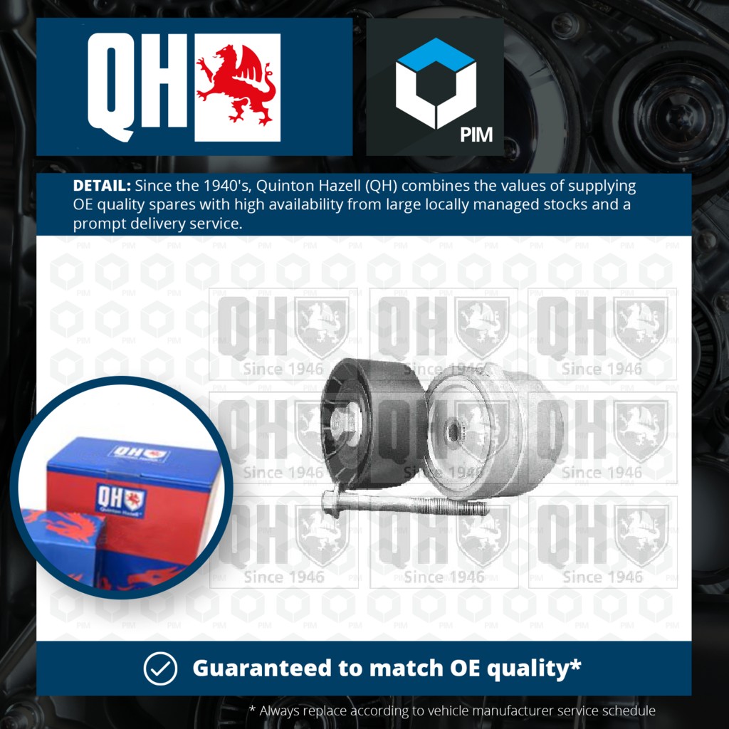 Quinton Hazell Aux Belt Tensioner QTA1134 [PM851899]