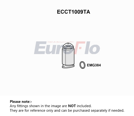 EuroFlo Catalytic Converter Type Approved ECCT1009TA [PM1687852]