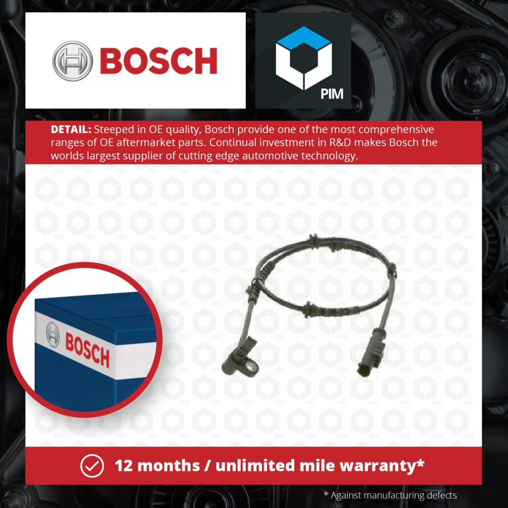 Bosch ABS Sensor Front 0265004136 [PM850595]