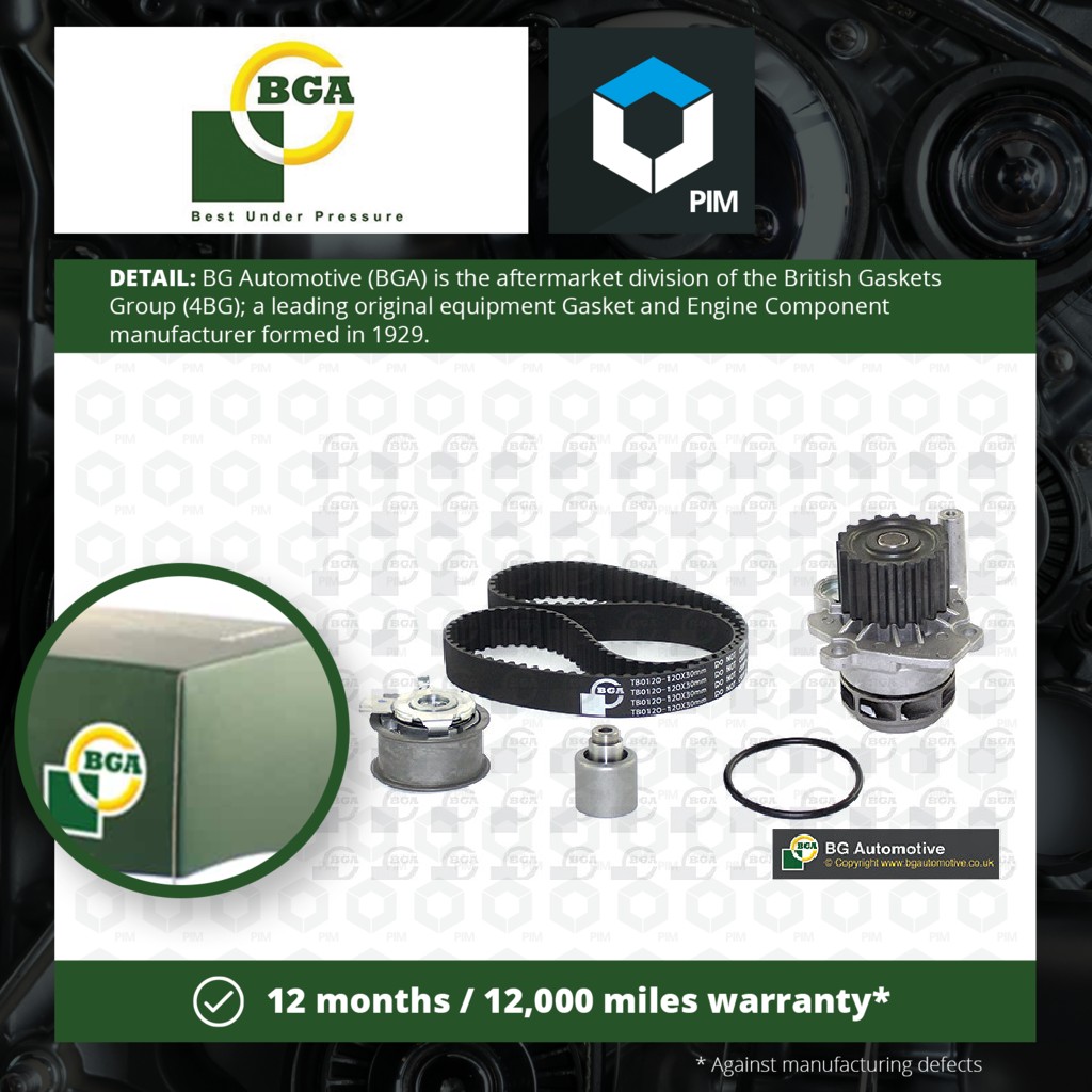 BGA Timing Belt & Water Pump Kit TB0120CPK-3 [PM850554]