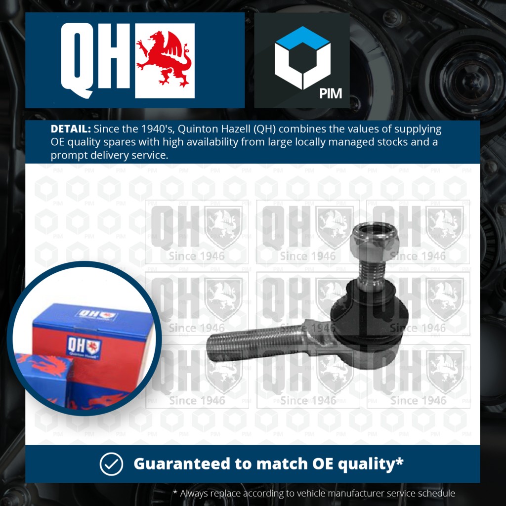 Quinton Hazell Tie / Track Rod End Right QR3607S [PM849733]