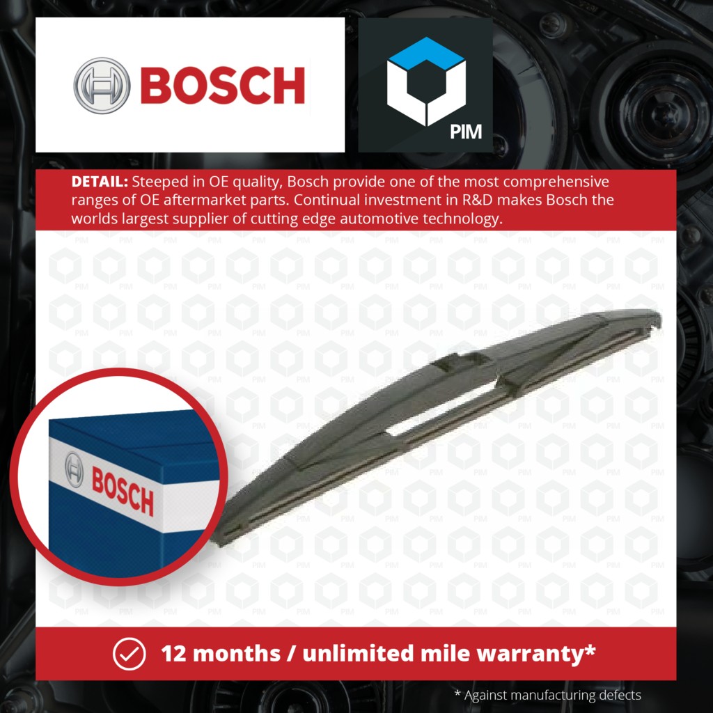Bosch Rear Wiper Blade H309 3397011630 [PM849562]