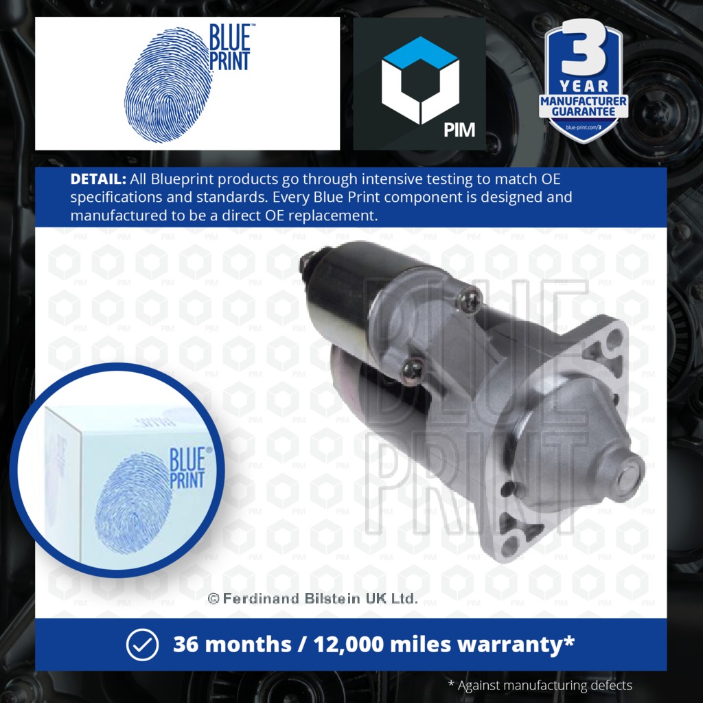 Blue Print Starter Motor ADK812501 [PM849428]