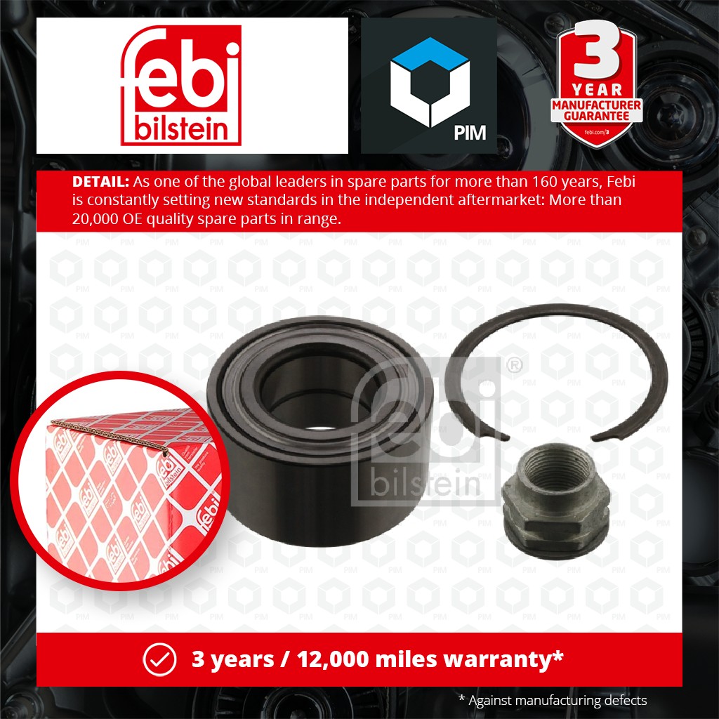 Febi Wheel Bearing Kit Front Left or Right 37015 [PM841581]