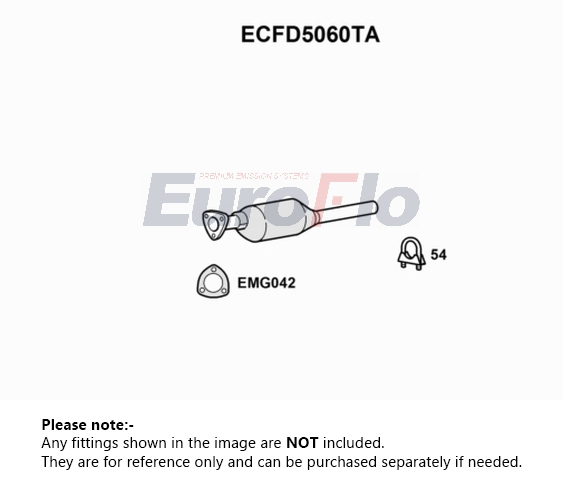 EuroFlo Catalytic Converter Type Approved ECFD5060TA [PM1688247]