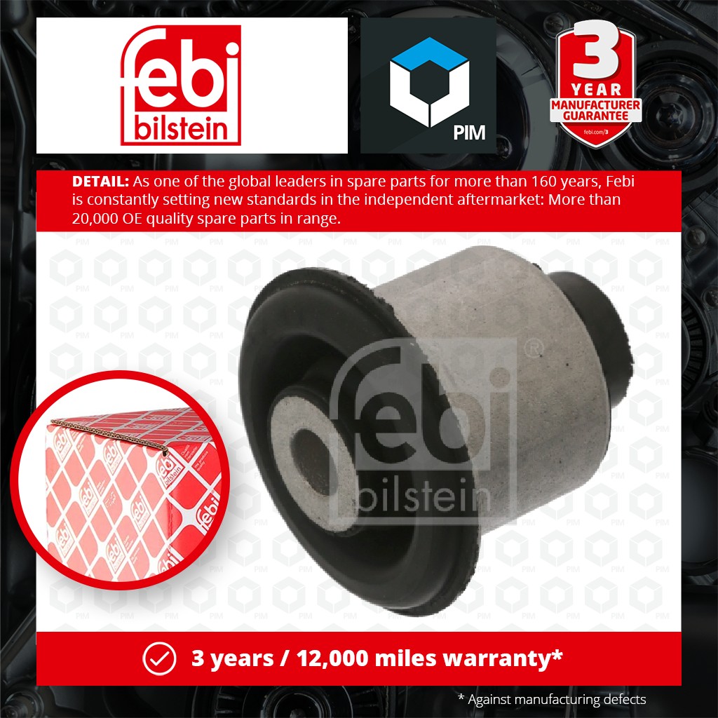 Febi Wishbone / Control / Trailing Arm Bush Front Upper 38002 [PM840817]