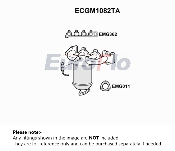 EuroFlo Catalytic Converter Type Approved ECGM1082TA [PM1688527]