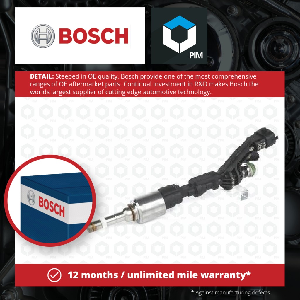 Bosch Petrol Fuel Injector 0261500298 [PM835325]
