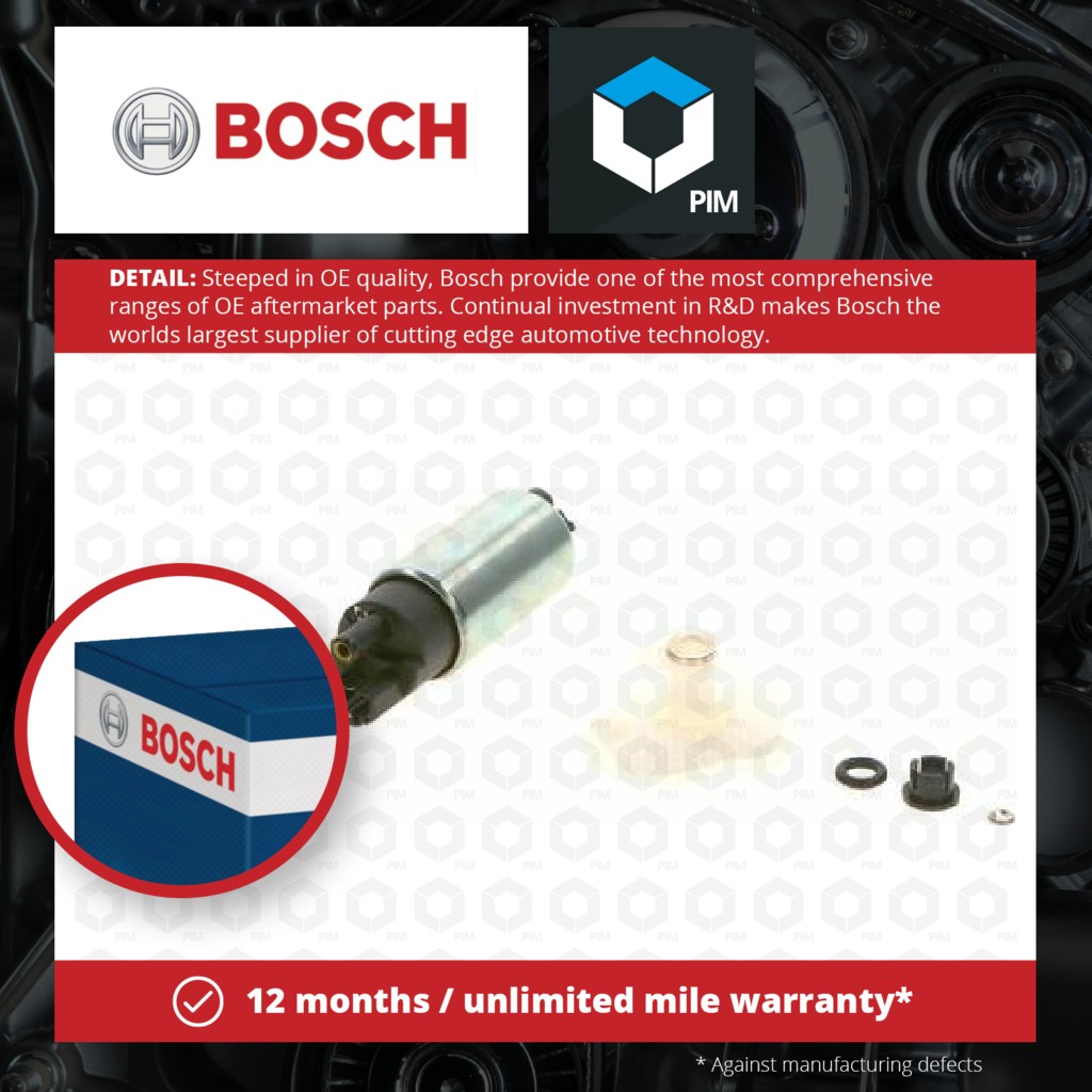 Bosch Fuel Pump In tank 0986580937 [PM835317]