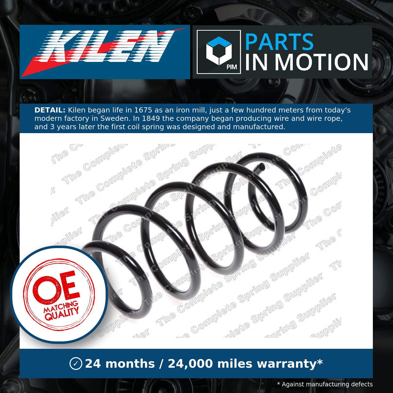 Suspension Spring Front Fits Audi A3 Seat Altea Altea XL Leon KILEN 23532 - Image 4