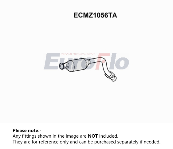 EuroFlo Catalytic Converter Type Approved ECMZ1056TA [PM1689227]