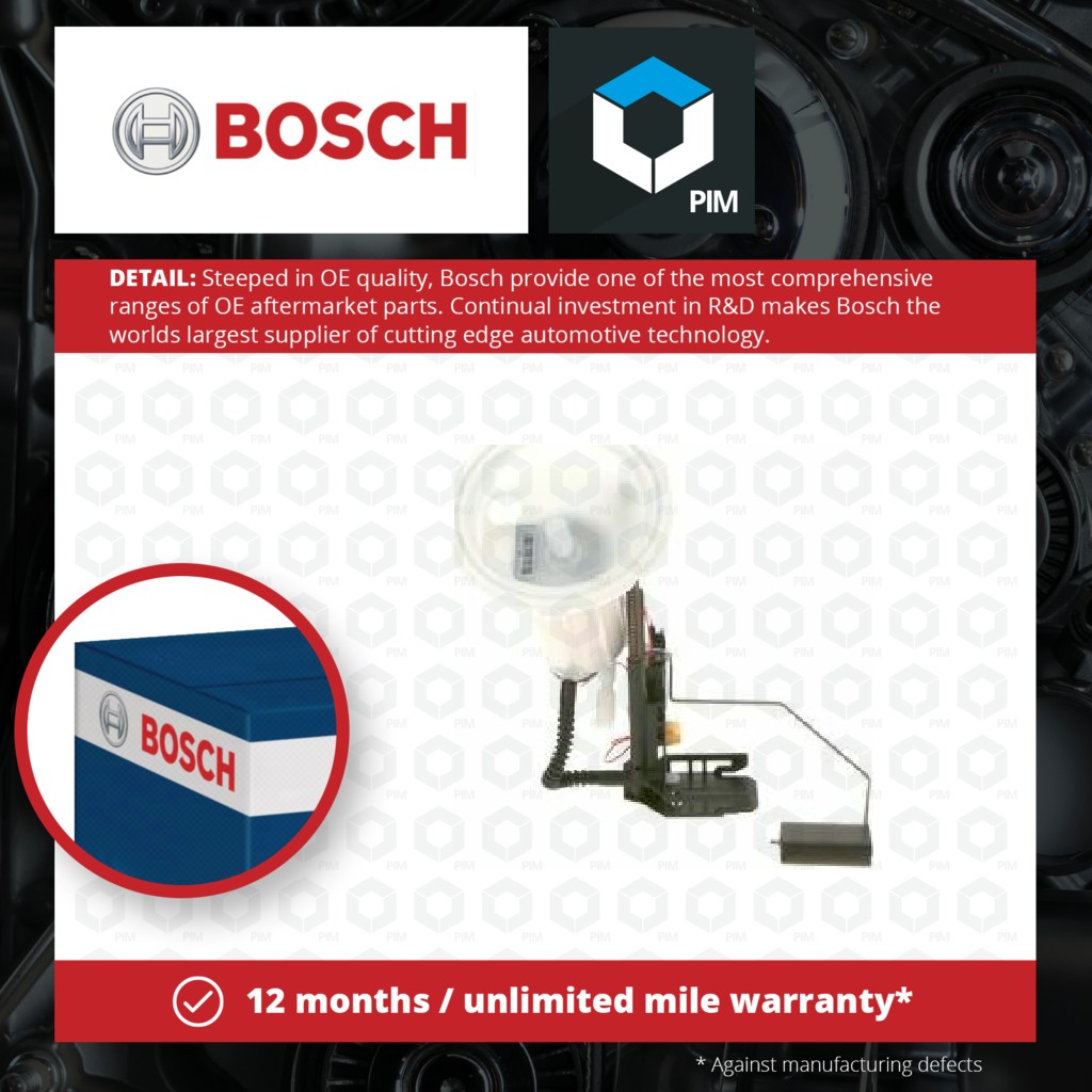 Bosch Fuel Tank Sender Unit 0580314537 [PM722065]
