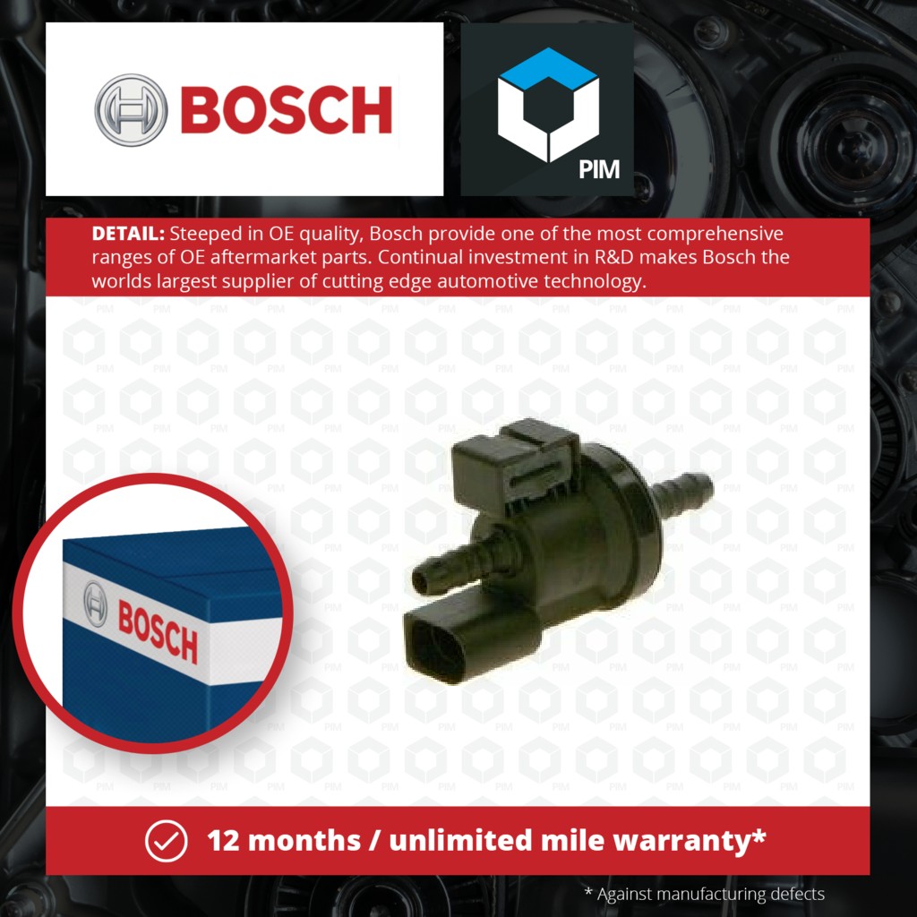Bosch Fuel Tank Breather Valve 0280142431 [PM722058]