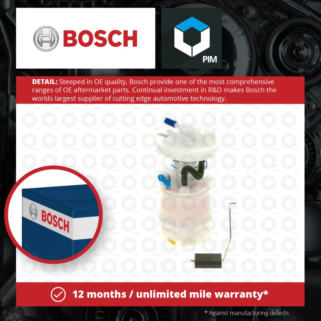 Bosch Fuel Pump In tank 0986580951 [PM722055]