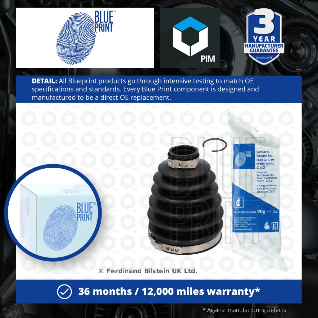 Blue Print CV Joint Boot ADN18179 [PM721813]