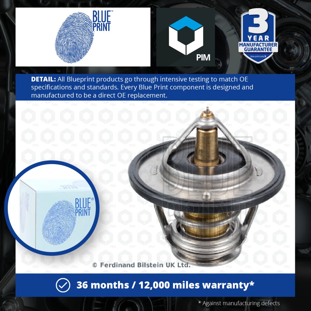 Blue Print Coolant Thermostat ADH29222 [PM721648]