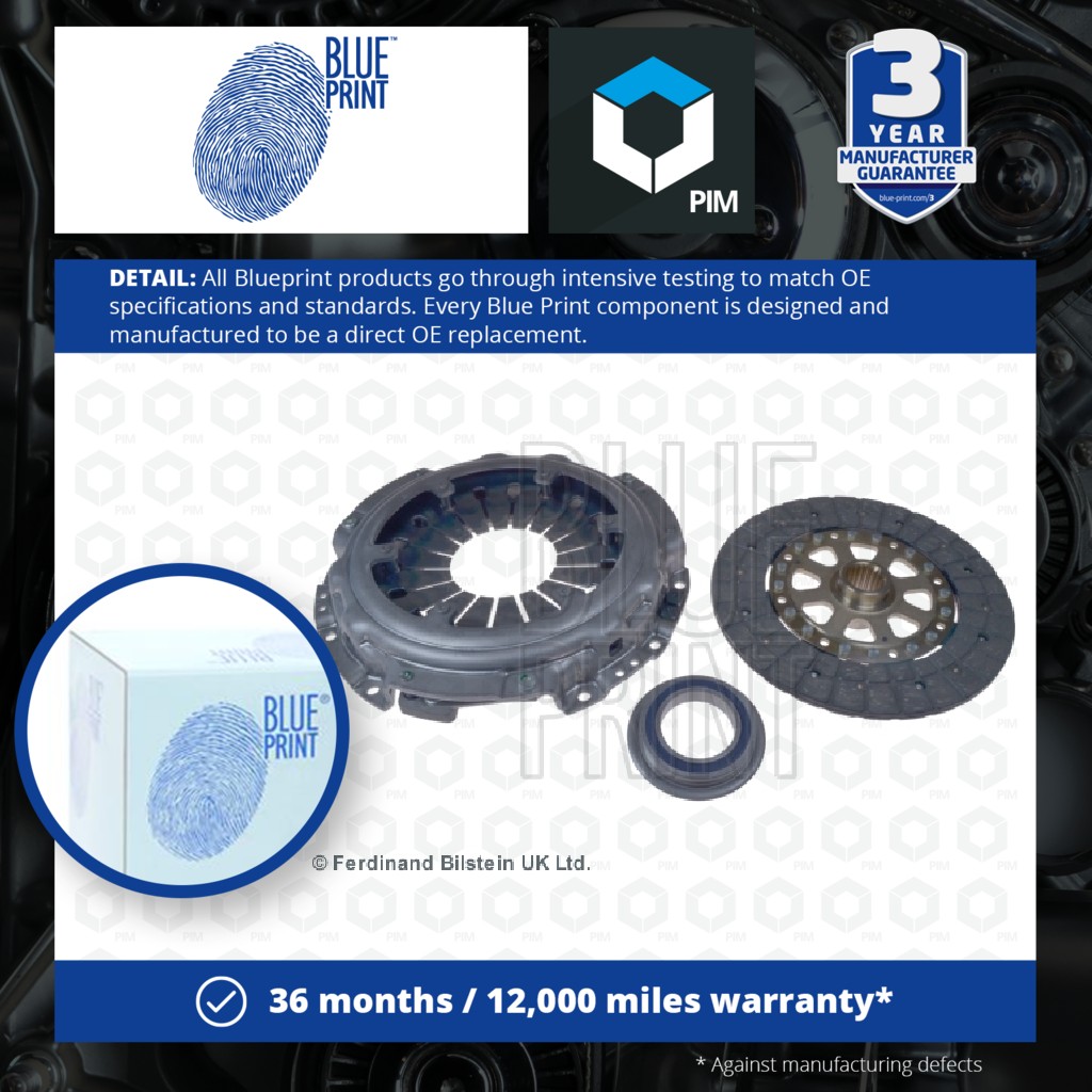 Blue Print Clutch Kit 3pc (Cover+Plate+Releaser) ADT330289 [PM721442]