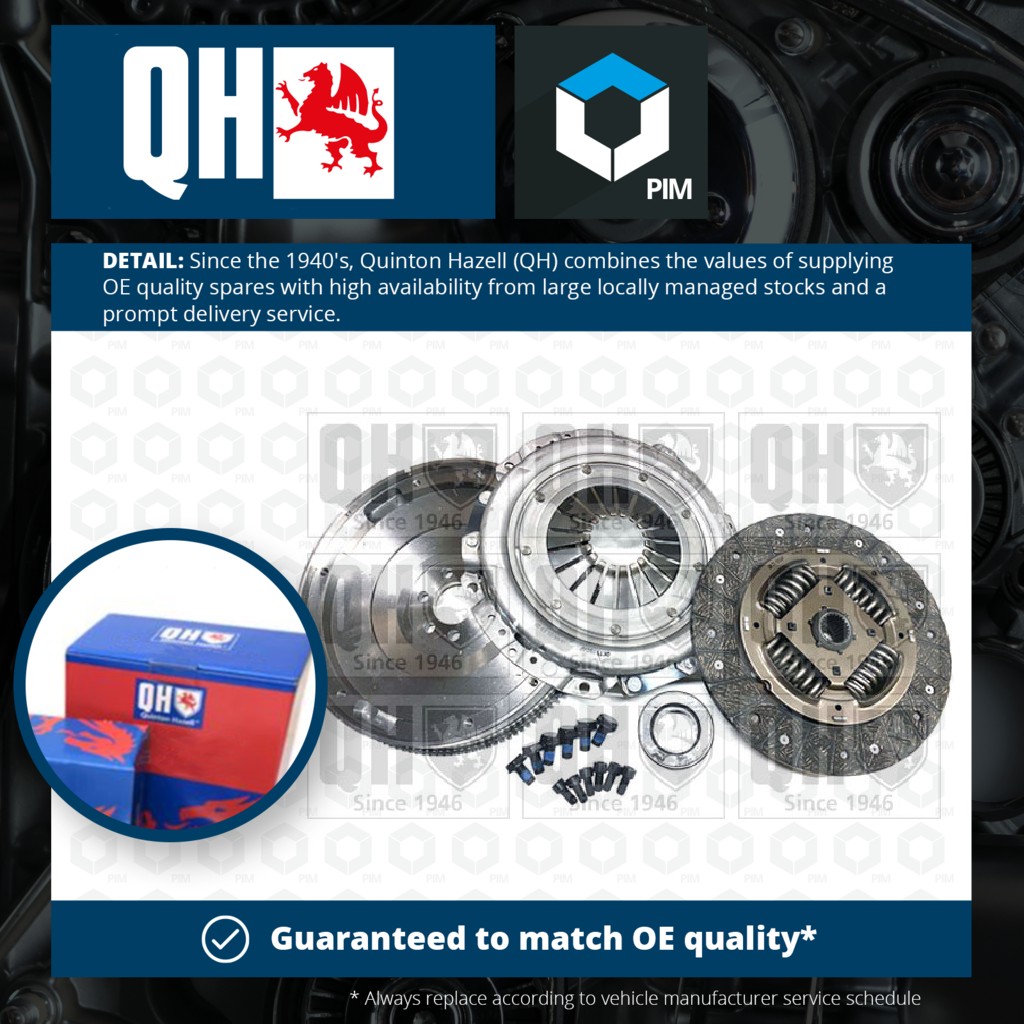 Quinton Hazell Dual to Solid Flywheel Clutch Conversion Kit QKT5150AF [PM720558]