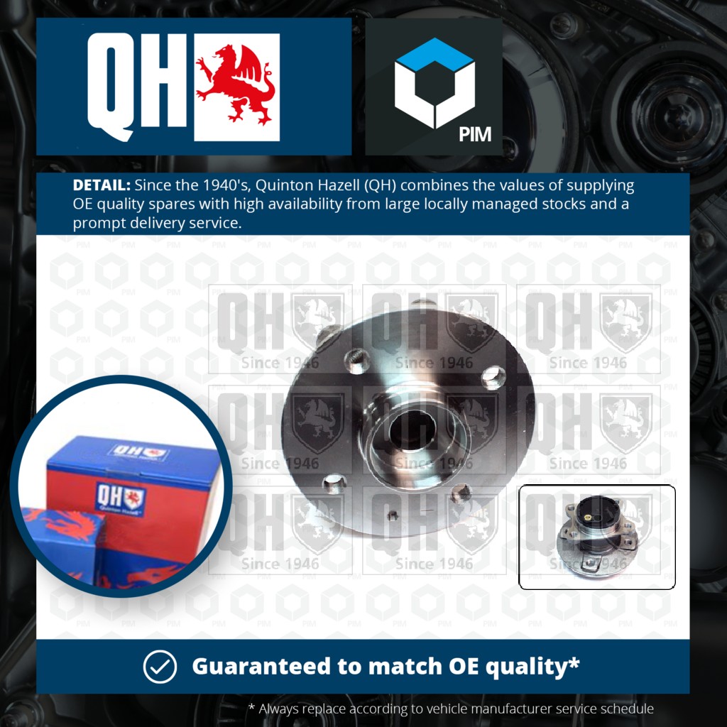Quinton Hazell Wheel Bearing Kit Rear QWB1358 [PM718630]