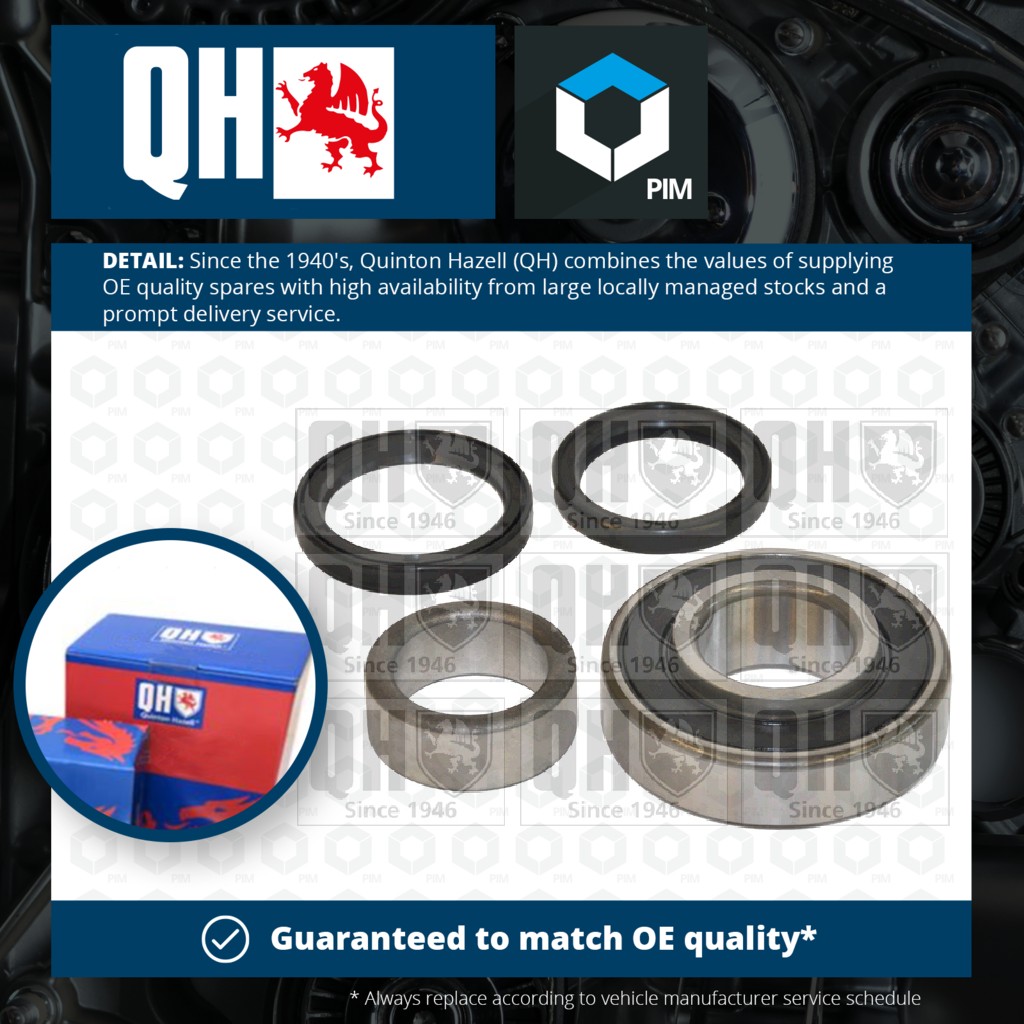 Quinton Hazell Wheel Bearing Kit Rear QWB785 [PM718123]