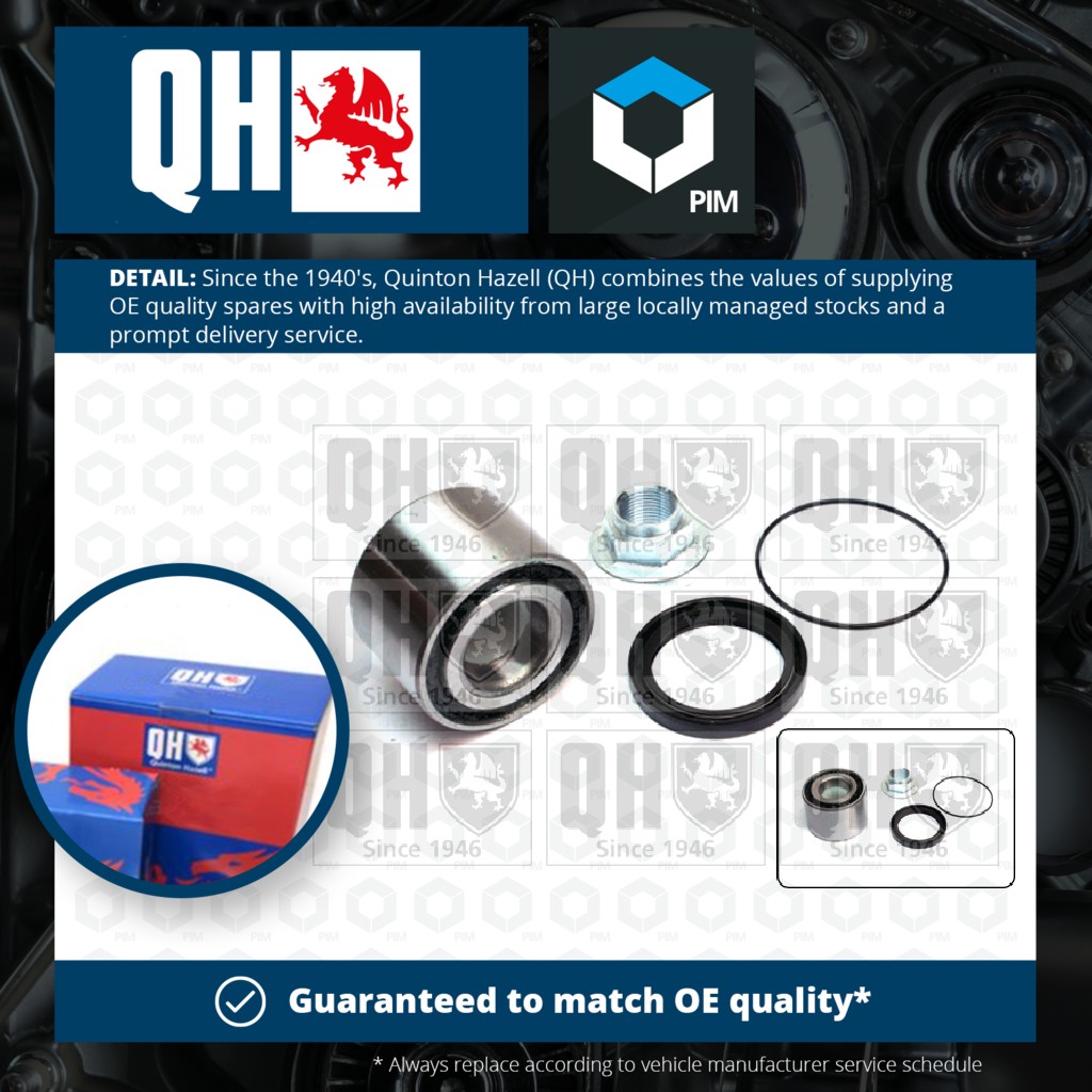 Quinton Hazell Wheel Bearing Kit Rear QWB704 [PM717946]