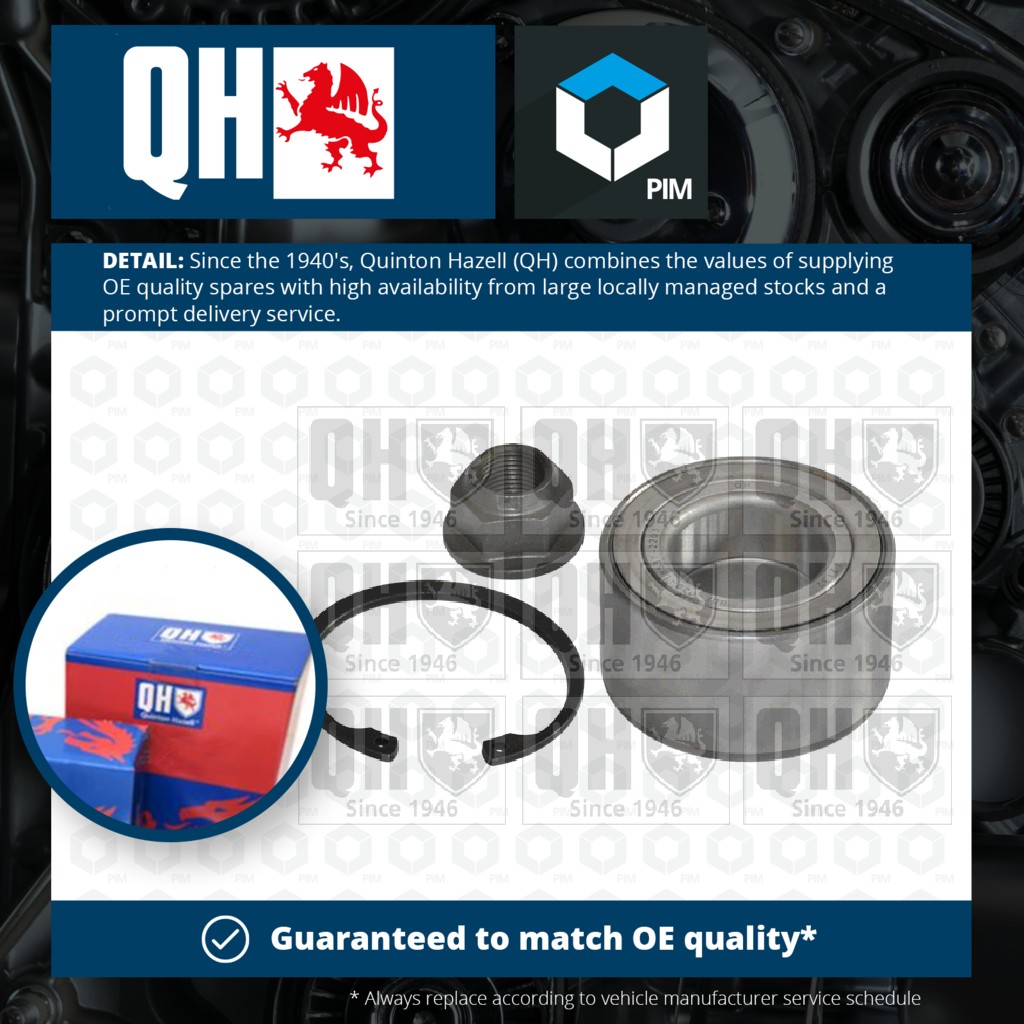Quinton Hazell Wheel Bearing Kit Front QWB1284 [PM717810]