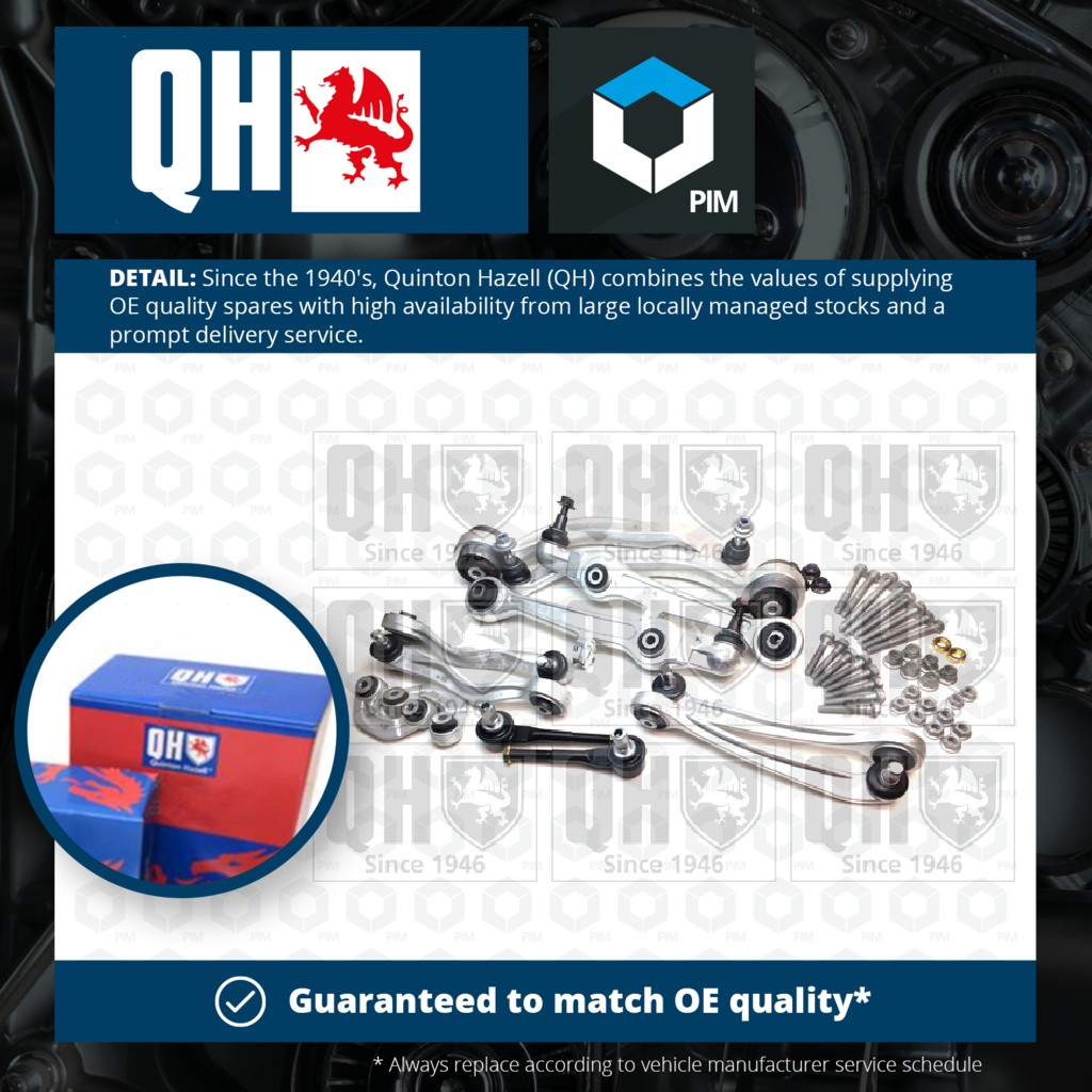 Quinton Hazell Suspension Arm Kit Front QSJ5006K [PM714677]