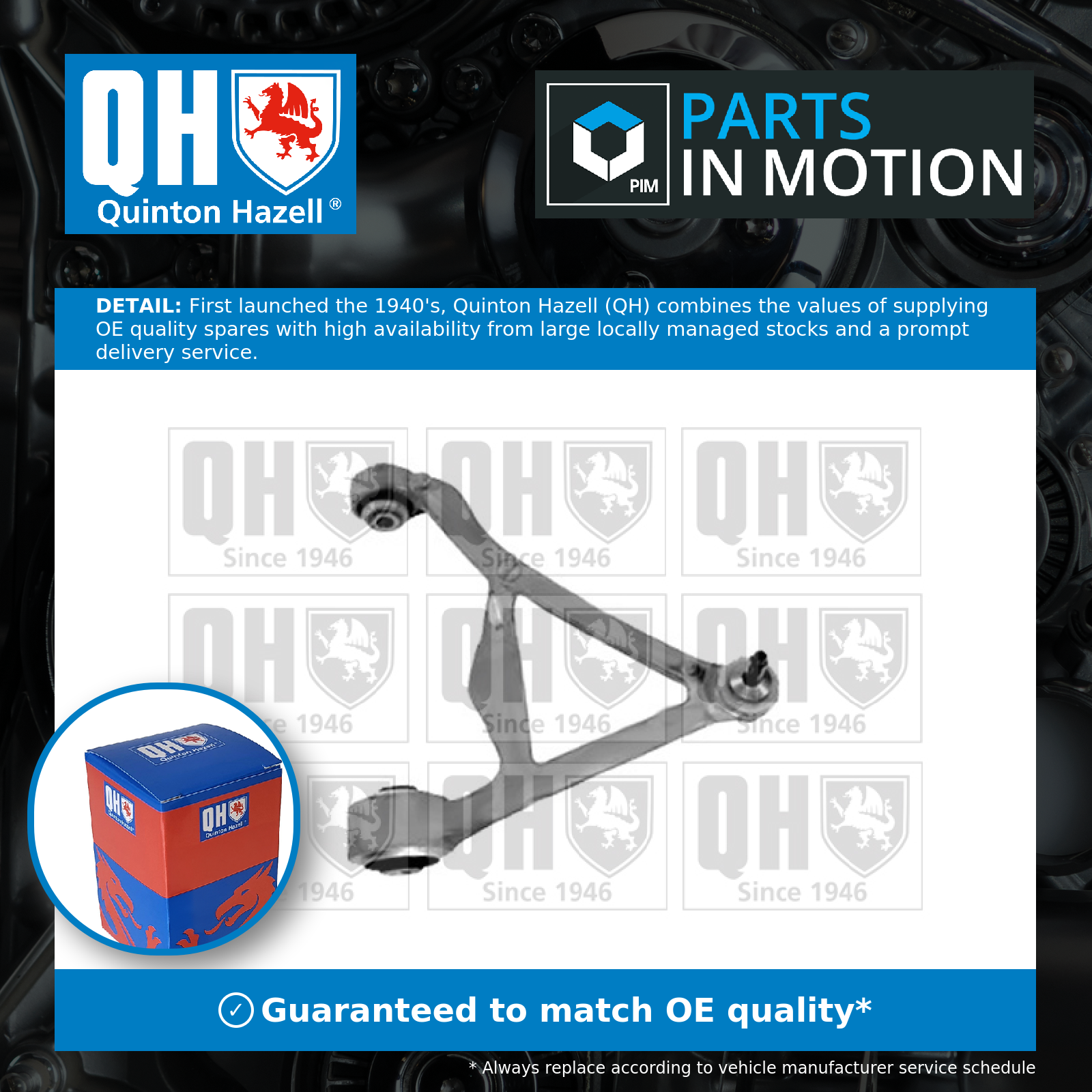 Quinton Hazell Wishbone / Suspension Arm QSA2491S [PM714670]