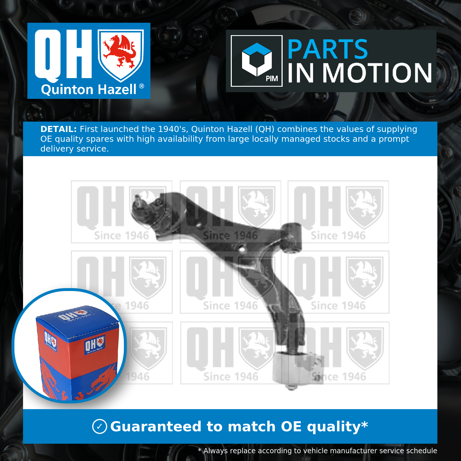 Quinton Hazell Wishbone / Suspension Arm QSA2494S [PM714417]