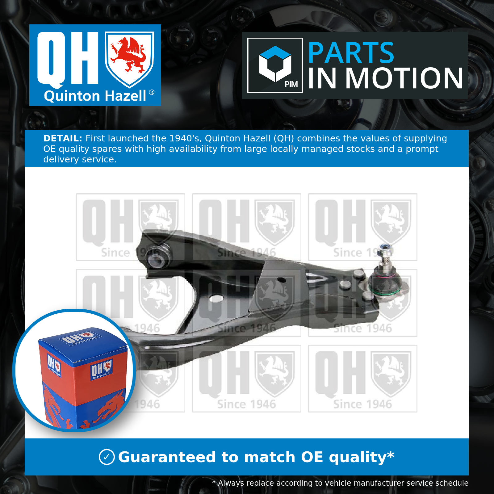 Quinton Hazell Wishbone / Suspension Arm QSA2554S [PM714149]