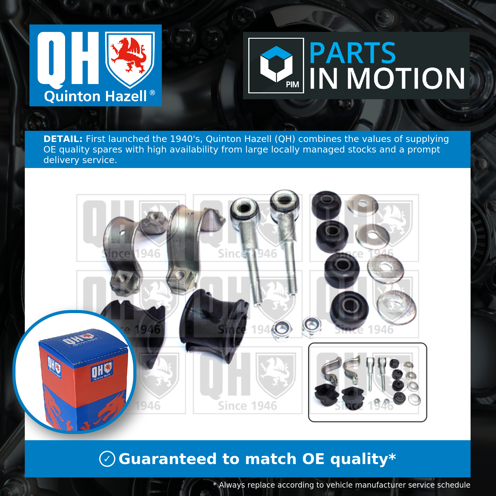 Quinton Hazell Anti Roll Bar Bush EMBK3055 [PM714014]