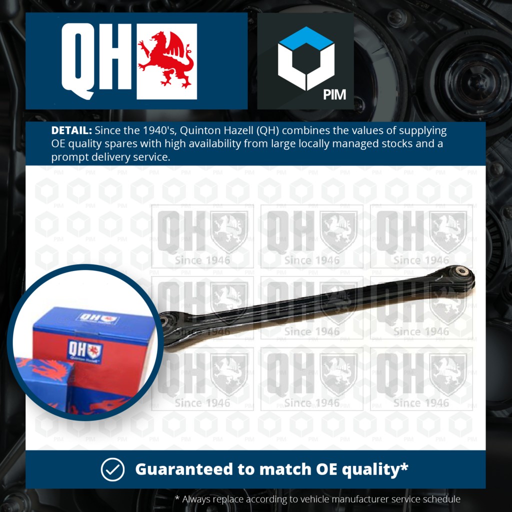 Quinton Hazell Wishbone / Suspension Arm Rear QSJ3488S [PM713780]