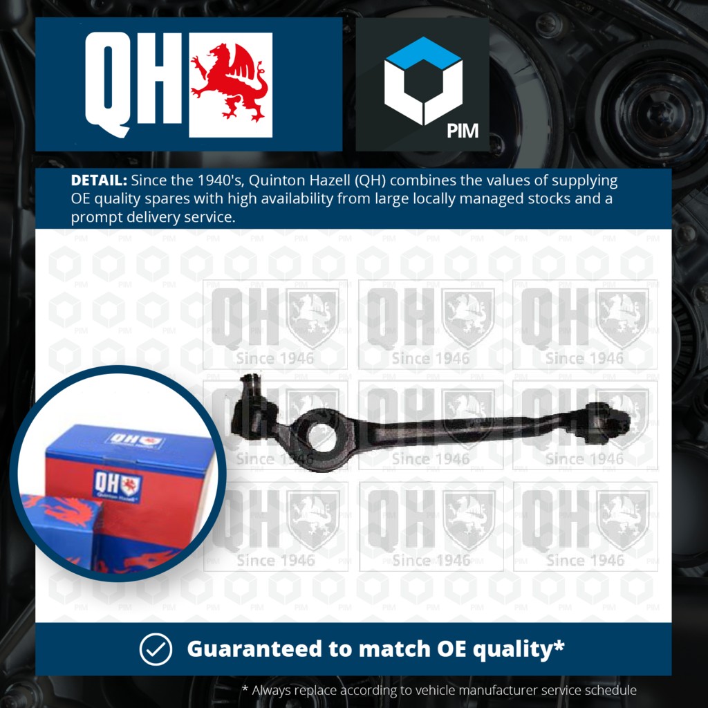 Quinton Hazell Wishbone / Suspension Arm QSJ1343S [PM713687]