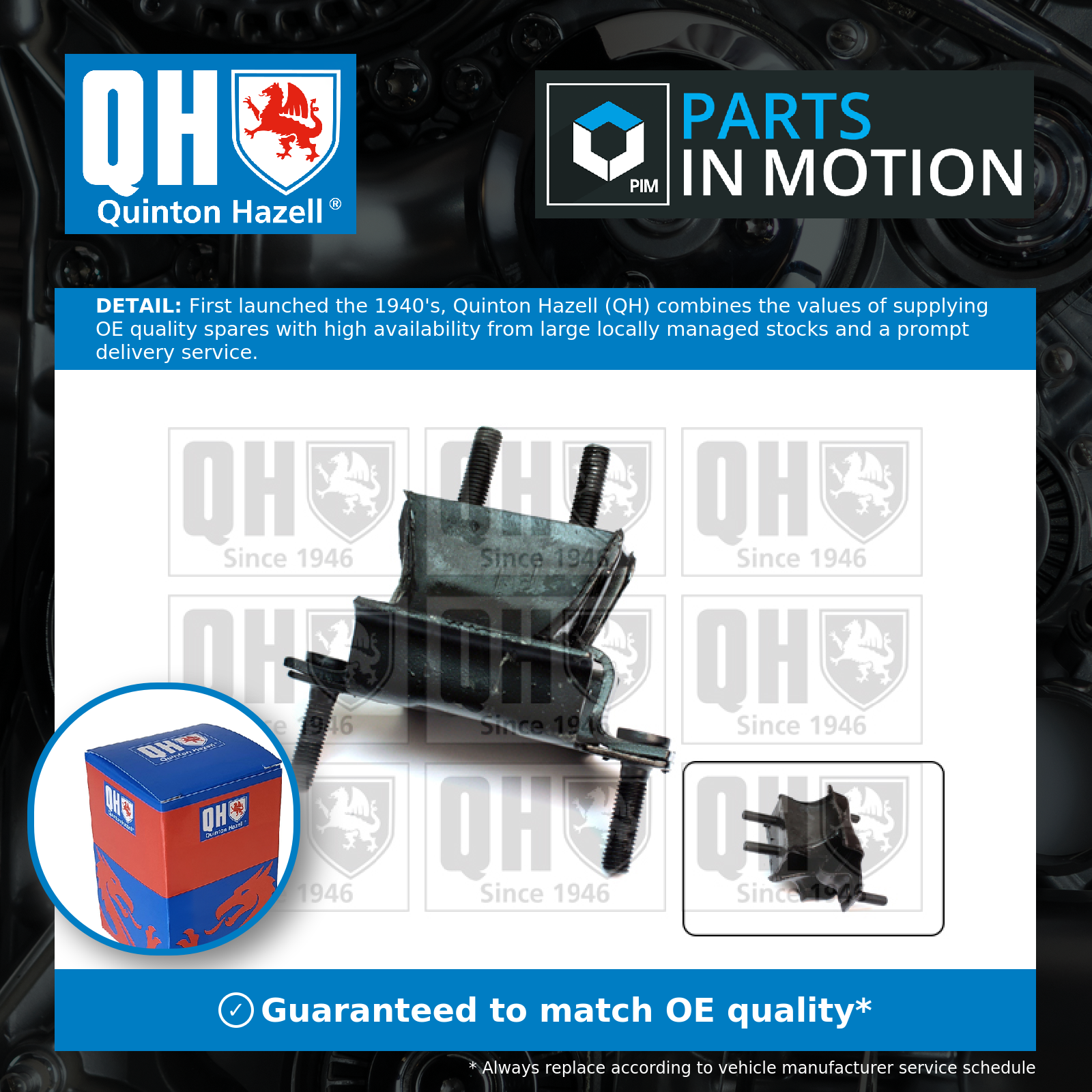 Quinton Hazell Gearbox Mounting Rear Lower EM3171 [PM713382]
