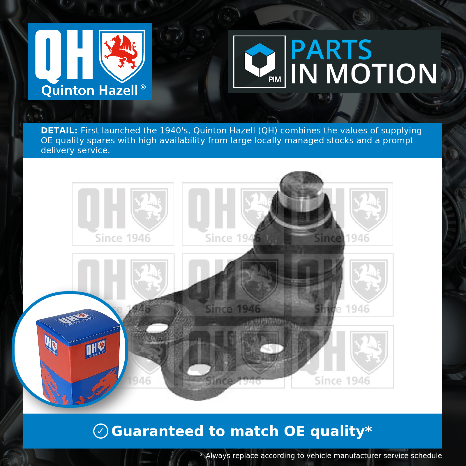 Quinton Hazell Ball Joint Right QSJ1679S [PM713255]