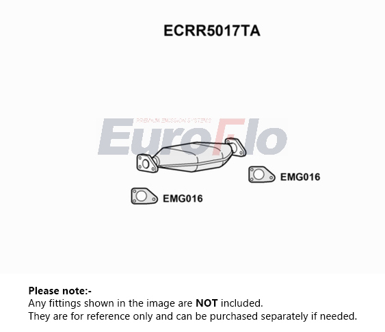 EuroFlo Catalytic Converter Type Approved ECRR5017TA [PM1689907]