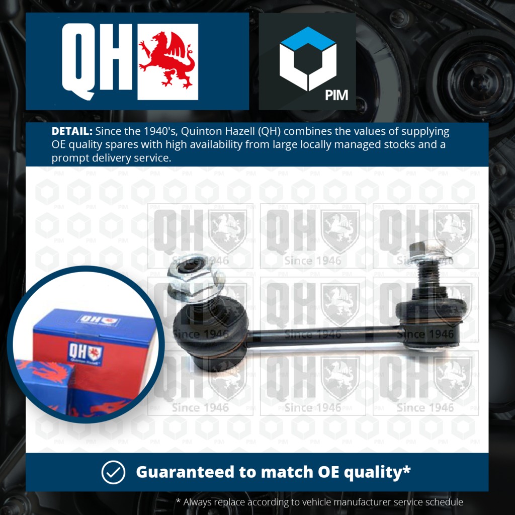 Quinton Hazell Anti Roll Bar Link Rear Left QLS3482S [PM712552]