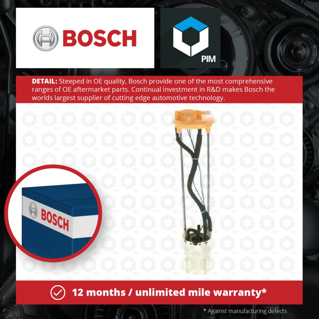 Bosch Fuel Pump In tank 0580313088 [PM694925]