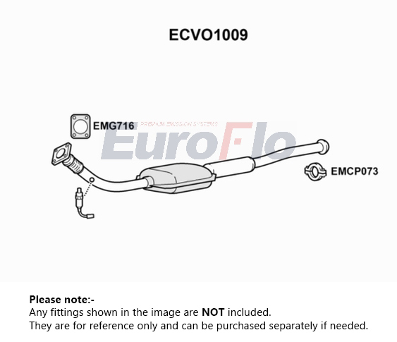 EuroFlo Non Type Approved Catalytic Converter ECVO1009 [PM1690374]
